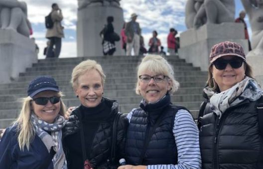 Waterfall cascading down mountain cliffs near Myrdal